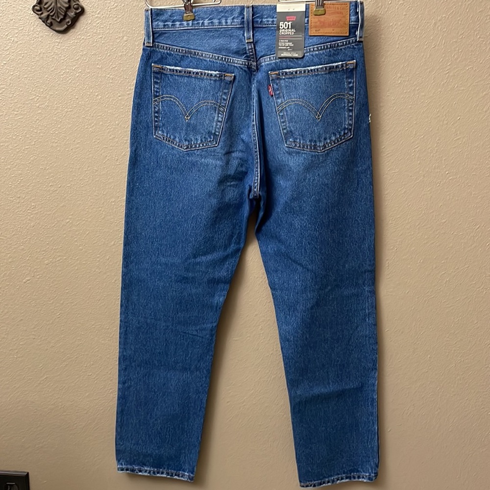 Levi's Blue Straight Leg Women's Jeans - Picture 8 of 8